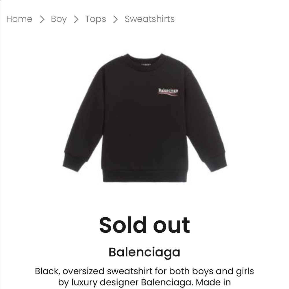 Balenciaga sweatshirt